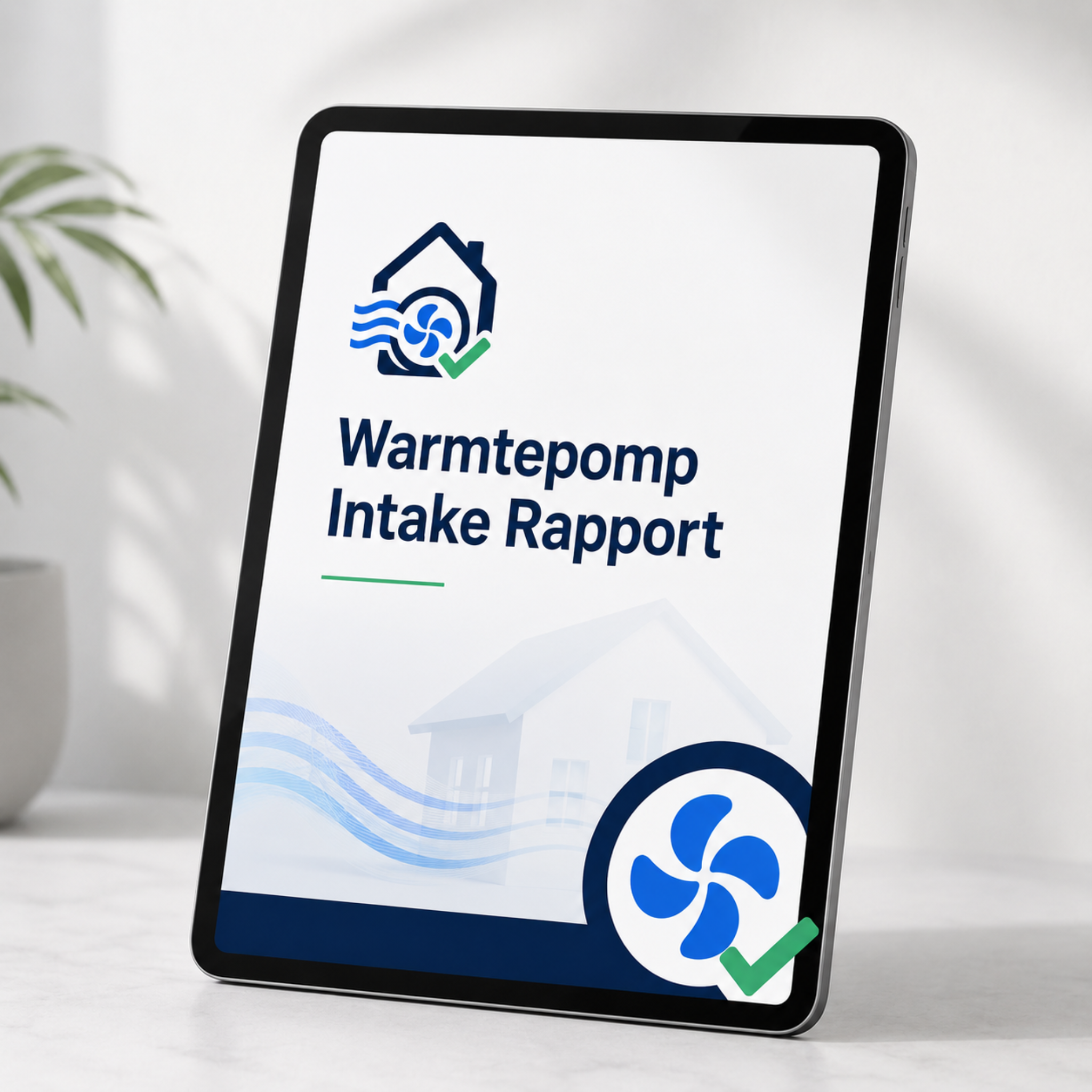 Warmtepomp Intake Rapport voor woningeigenaren met onafhankelijke warmtepompberekening op basis van woninggegevens.