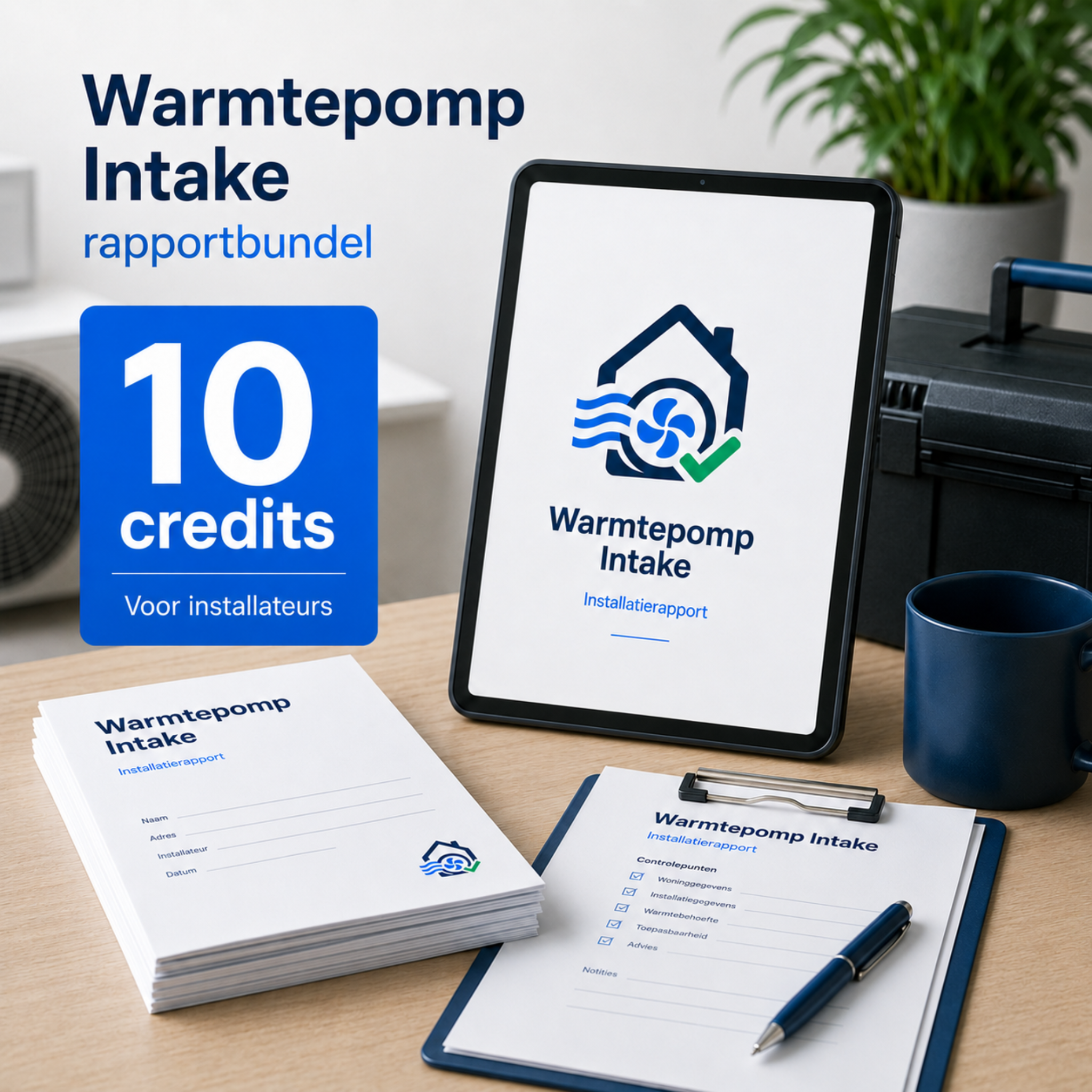 Zakelijke rapportbundel voor installateurs
