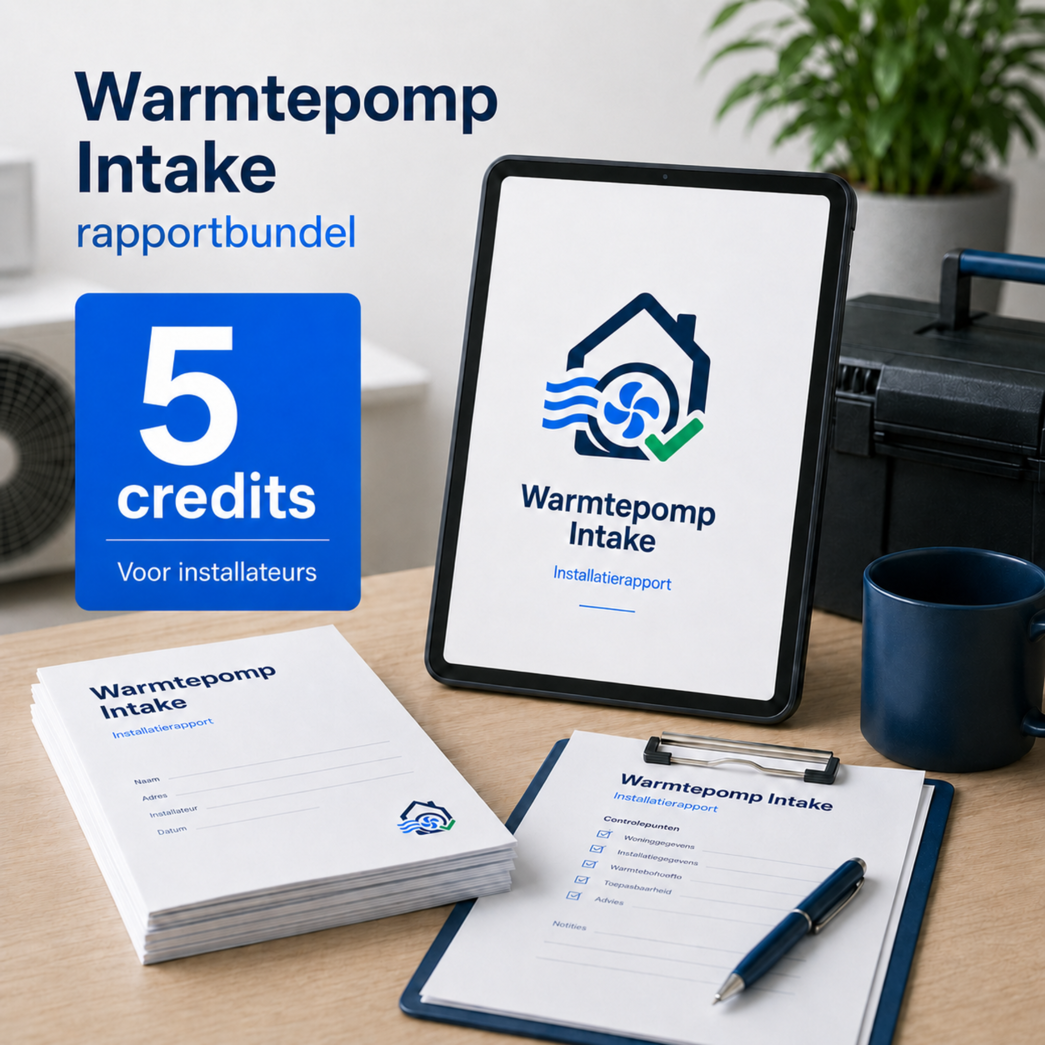Zakelijke rapportbundel voor installateurs